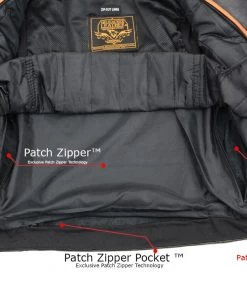 Milwaukee Leather LKL2700 Ladies Classic Black Leather Police Style Jacket With Side Laces Leather Motorcycle Jackets