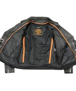 Milwaukee Leather LKL2701 Ladies Black Classic Police Style Leather Jacket