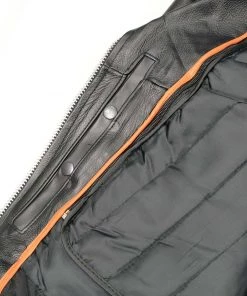 Milwaukee Leather LKL2701 Ladies Black Classic Police Style Leather Jacket