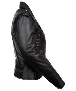 Milwaukee Leather LKL2701 Ladies Black Classic Police Style Leather Jacket