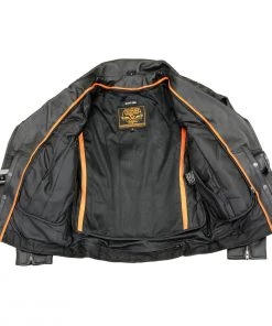 Milwaukee Leather LKL2710 Women's Black Braided Jacket With Studded Back