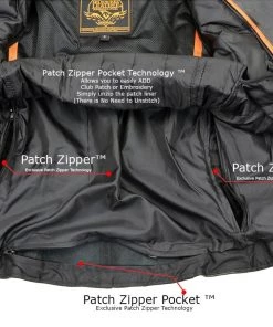 Milwaukee Leather LKL2710 Women's Black Braided Jacket With Studded Back