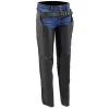 Motorycle Pants & Chaps Milwaukee Leather LKL6700 Women's Black Leather Classic Chaps With Hip Pocket
