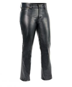 Motorycle Pants & Chaps Milwaukee Leather LKL6790 Women's Classic 5 Pocket Black Leather Pants