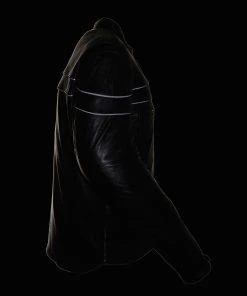 Milwaukee Leather LKM1725 Men's Black Sporty Crossover Scooter Leather Jacket