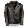 Milwaukee Leather LKY1950 Youth Size Classic Style Police Biker Leather Jacket Leather Jackets
