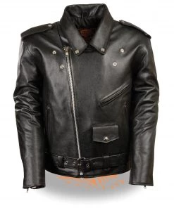 Milwaukee Leather LKY1950 Youth Size Classic Style Police Biker Leather Jacket Leather Jackets