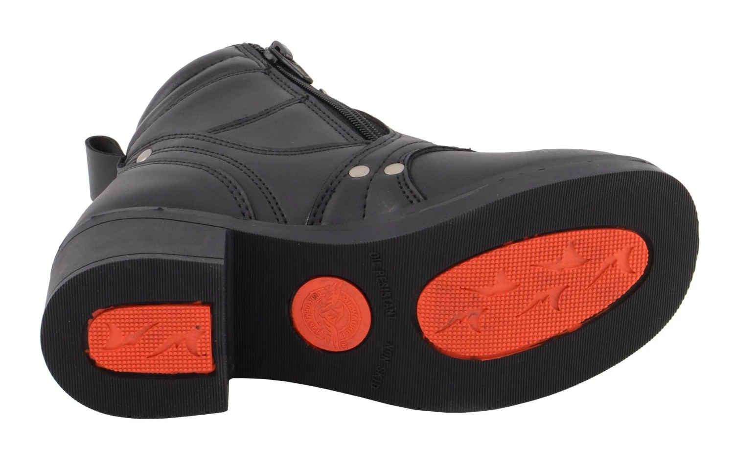 Milwaukee Leather MBK9265 Boys Black Lace-Up Boots With Side Zipper Entry