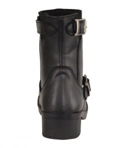 Milwaukee Leather MBK9290 Boys Black Classic Engineer Style Biker Boots Kid's Gear