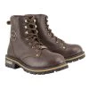 Milwaukee Leather MBL9308 Women's Dark Brown Lace-Up Boots Riding Gear