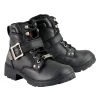Milwaukee Leather MBL9310 Women's Lace-Up Black Engineer Motorcycle Boots Riding Gear