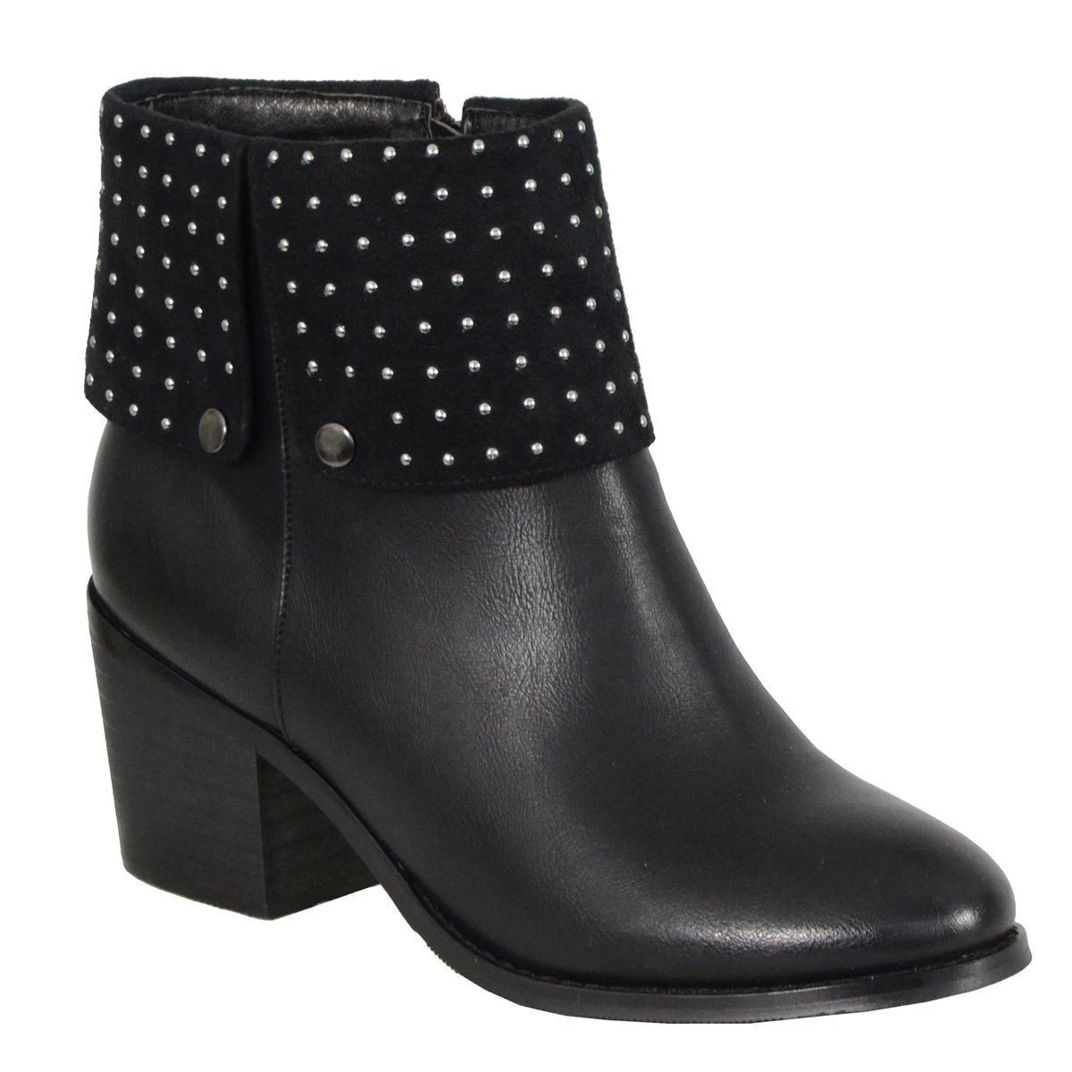 Riding Gear Milwaukee Leather MBL9400 Women's Short Black Round Toe Boots With Inside Zipper