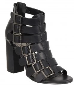 Riding Gear Milwaukee Performance MBL9420 Women's Black Strappy Sandal With Block Heel