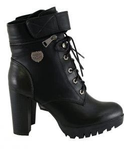 Milwaukee Performance MBL9425 Women's Black Lace-Up Boots With Double Height Option Riding Gear