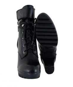 Milwaukee Performance MBL9425 Women's Black Lace-Up Boots With Double Height Option Riding Gear