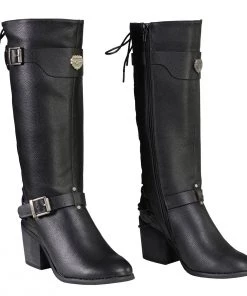 Riding Gear Milwaukee Performance MBL9427 Women's Tall Black Back End Laced Riding Boots