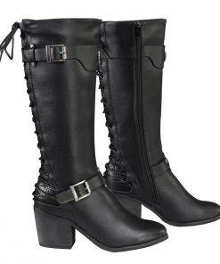 Riding Gear Milwaukee Performance MBL9427 Women's Tall Black Back End Laced Riding Boots