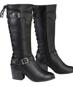 Riding Gear Milwaukee Performance MBL9427 Women's Tall Black Back End Laced Riding Boots