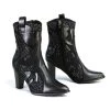 Riding Gear Milwaukee Leather MBL9429 Women's Black Western Style Boots With Studded Bling