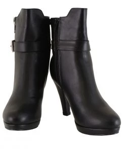 Milwaukee Performance Milwaukee Leather MBL9430 Women's Black Boots With Side Zipper Entry Riding Gear
