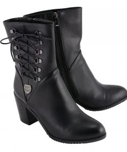 Milwaukee Performance MBL9436 Women's Black Lace Side Riding Boots Riding Gear