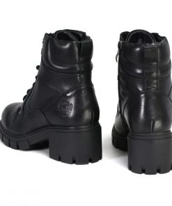 Milwaukee Leather Riding Gear Milwaukee Performance Leather MBL9447 Women's ‘Garter’ Black Leather Lace To Toe Motorcycle Boots