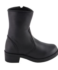 Riding Gear Milwaukee Leather MBL9480 Ladies Black Super Clean Riding Boots With Side Zipper Entry