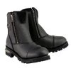 Milwaukee Leather MBM102 Men's Black Super Clean Double Sided Zipper Entry Boots