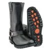 Riding Gear Milwaukee Leather MBM9006 Men's Distressed Gray 11-inch Classic Harness Square Toe Boots