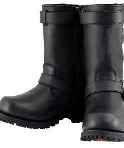 Milwaukee Leather MBM9020 Men's Black 11-Inch Classic Engineer Motorcycle Leather Boots Riding Gear