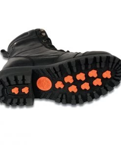 Milwaukee Leather MBM9030W Men's Black'Wide-Width' 8-inch Lace-Up Classic Logger Boots