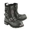 Riding Gear Milwaukee Leather MBM9076 Men’s Black Tactical Logger Boots With Buckle Enhancement