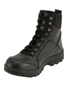 Milwaukee Leather MBM9081 Men’s Black'Tactical' Lace-Up Leather Boots