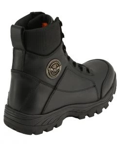 Milwaukee Leather MBM9081 Men’s Black'Tactical' Lace-Up Leather Boots