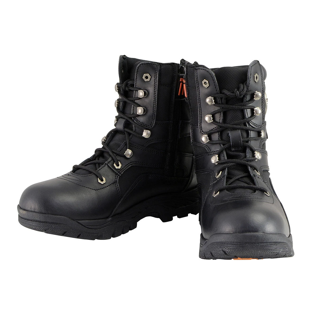 Riding Gear Milwaukee Leather MBM9105 Men's 9-Inch Black Tactical Lace To Toe Leather Boots