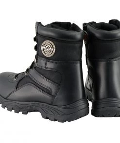 Riding Gear Milwaukee Leather MBM9105 Men's 9-Inch Black Tactical Lace To Toe Leather Boots