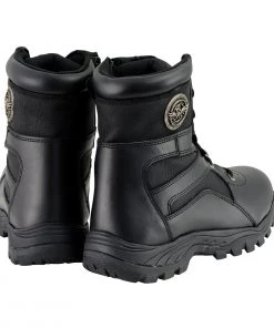 Riding Gear Milwaukee Leather MBM9105 Men's 9-Inch Black Tactical Lace To Toe Leather Boots