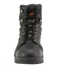 Riding Gear Milwaukee Leather MBM9115 Men's Black 6 Inch All Leather Tactical Boots