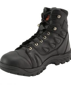 Riding Gear Milwaukee Leather MBM9115 Men's Black 6 Inch All Leather Tactical Boots