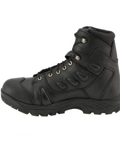 Riding Gear Milwaukee Leather MBM9115 Men's Black 6 Inch All Leather Tactical Boots