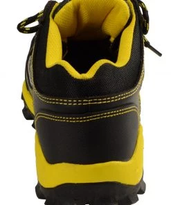 Bazalt MBM9120 Men's Black And Yellow Water And Frost Proof Leather Outdoor Lace-Up Shoes Riding Gear