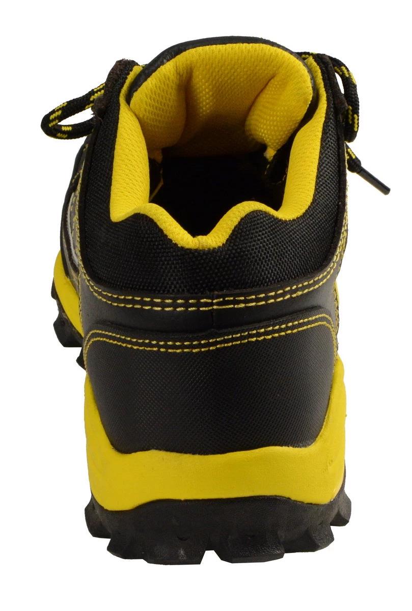 Bazalt MBM9121ST Men's Black And Yellow Water And Frost Proof Leather Outdoor Shoes With Composite-Toe