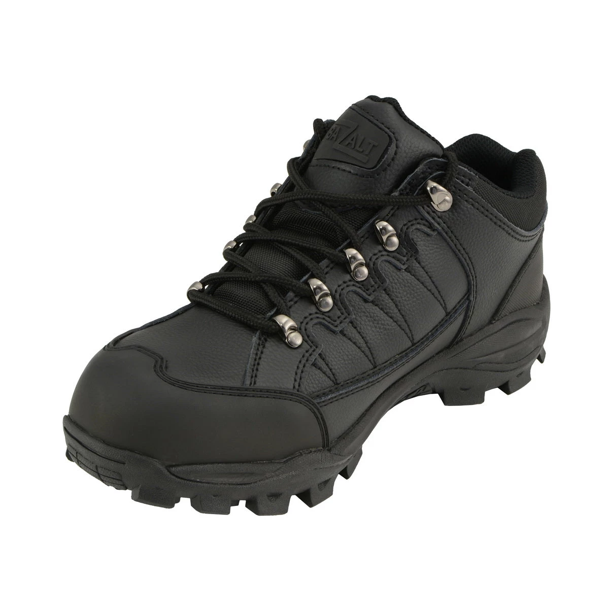 Riding Gear Bazalt MBM9127ST Men's Black Water And Frost Proof Leather Shoes With Composite-Toe