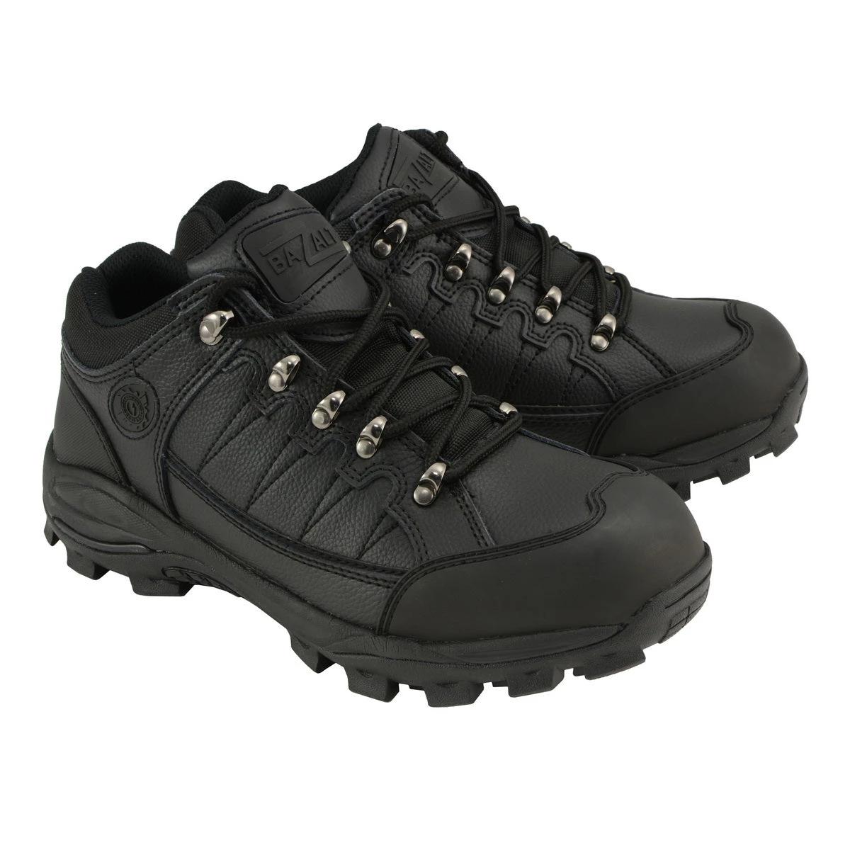 Riding Gear Bazalt MBM9127ST Men's Black Water And Frost Proof Leather Shoes With Composite-Toe