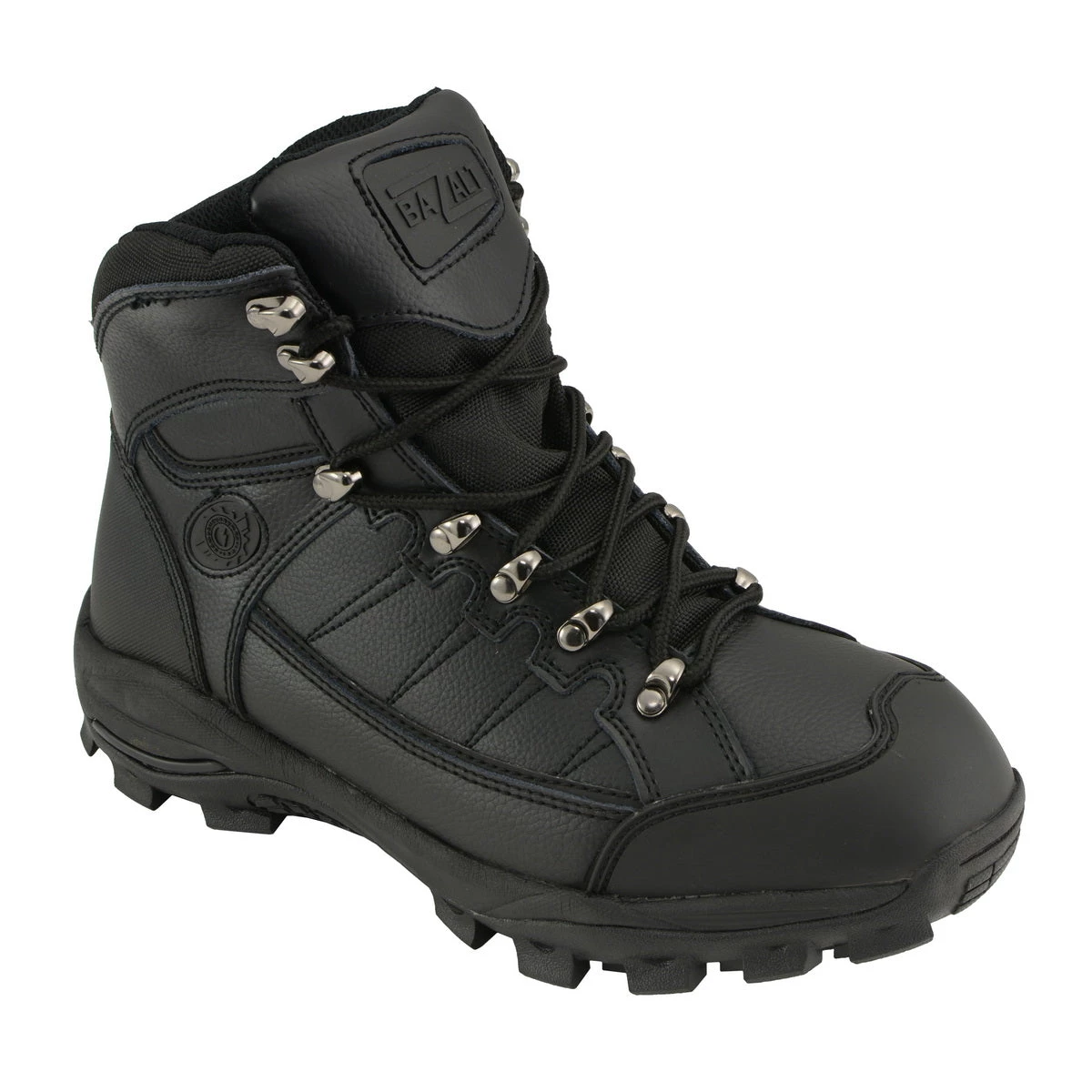 Bazalt MBM9128 Men's Black Water And Frost Proof Leather Lace-Up Work Boots
