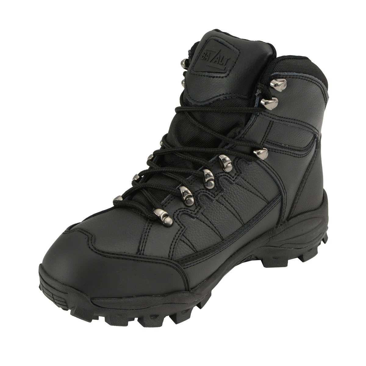 Bazalt MBM9128 Men's Black Water And Frost Proof Leather Lace-Up Work Boots