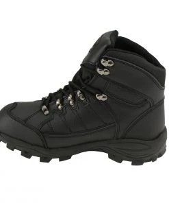 Bazalt MBM9128 Men's Black Water And Frost Proof Leather Lace-Up Work Boots