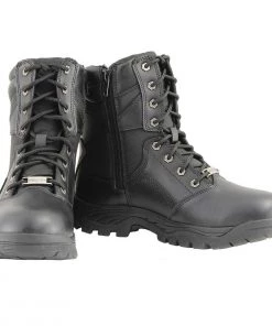 Riding Gear Milwaukee Leather MBM9135 Men’s Black Lace-Up Waterproof Work Boots