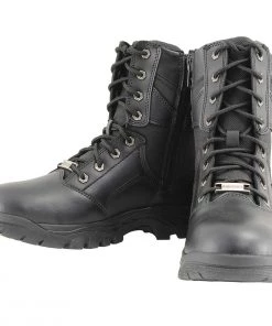 Riding Gear Milwaukee Leather MBM9135 Men’s Black Lace-Up Waterproof Work Boots
