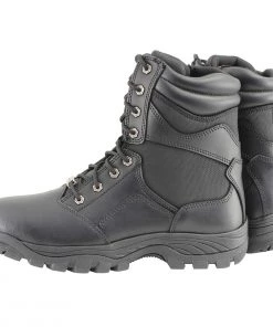 Riding Gear Milwaukee Leather MBM9135 Men’s Black Lace-Up Waterproof Work Boots